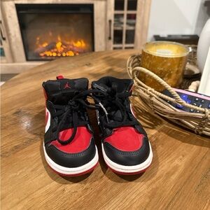 Jordan Kids' Sneakers in Red, Black, and White